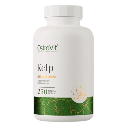 Kelp VEGE – 250 vegan tabletten, 200 µg jodium (133% RI) | OstroVit