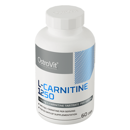 L‑Carnitine 1250 mg – 60 capsules, L‑carnitine‑tartraat | OstroVit