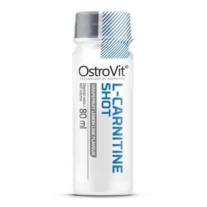 L‑Carnitine Shot 80 ml – 2500 mg, grapefruit‑citroen‑limoen | OstroVit