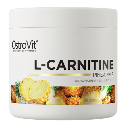 L‑Carnitine – 210 g poeder, Ananas, 3 000 mg per portie | OstroVit