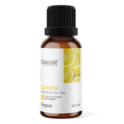 Ätherisches Zitronenöl 15 ml – 374 Tropfen, vegane Zitronenessenz | OstroVit