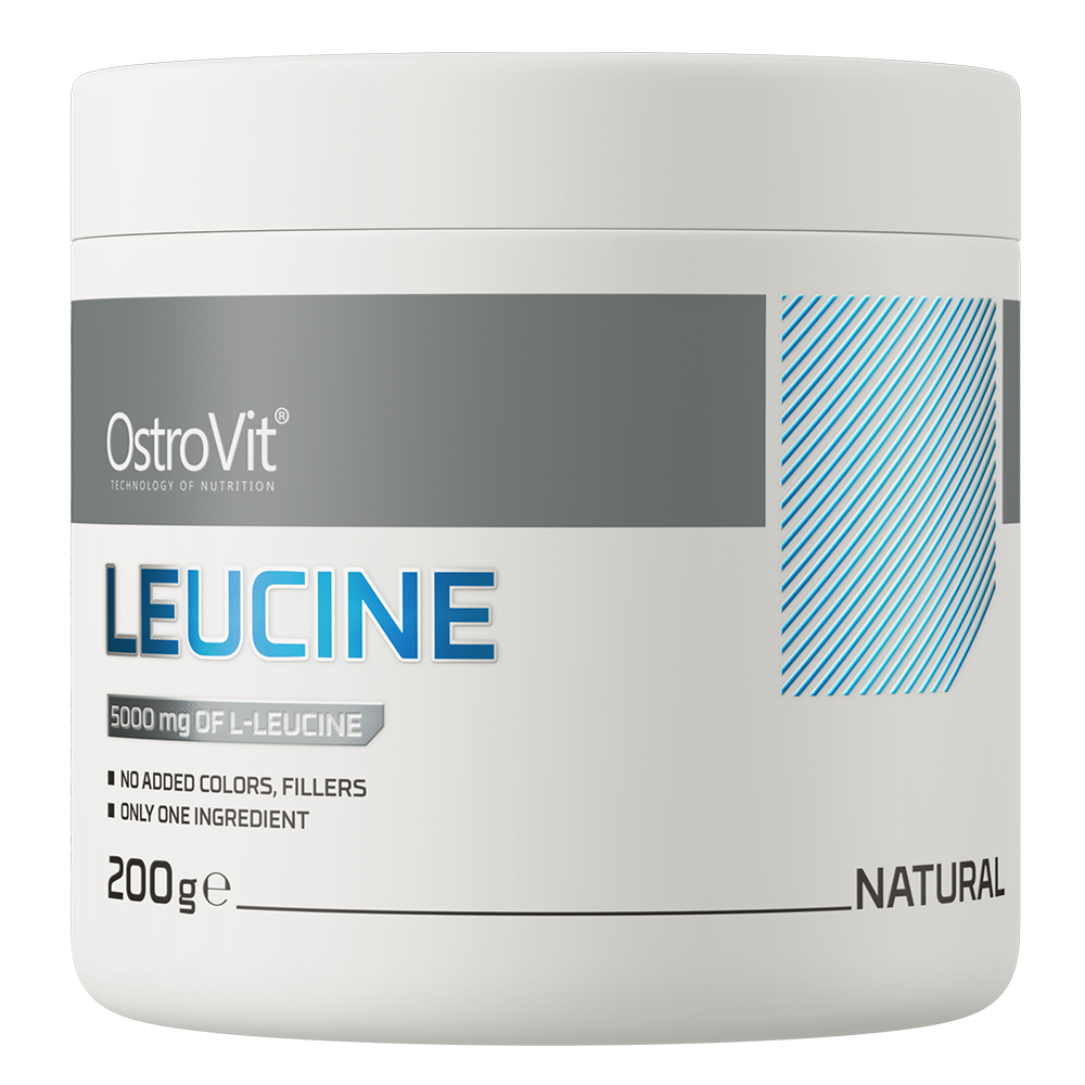 Leucine – 200 g poeder, 5 g per portie, Zonder toevoegingen | OstroVit