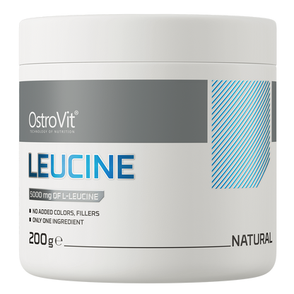 Leucine – 200 g poeder, 5 g per portie, Zonder toevoegingen | OstroVit