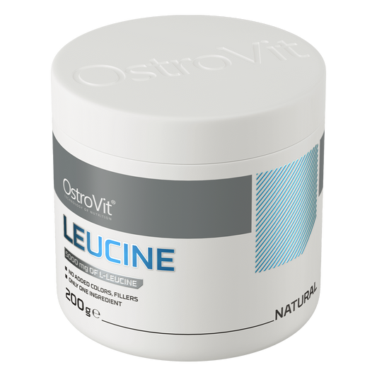 Leucine – 200 g poeder, 5 g per portie, Zonder toevoegingen | OstroVit