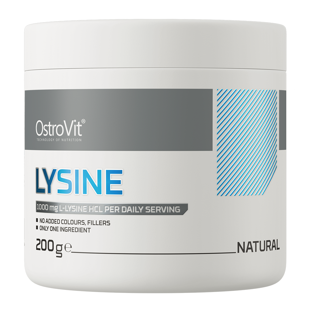 Lysine 200 g – 200 porties, 100% L‑lysine HCl (vegan) | OstroVit