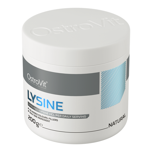 Lysine 200 g – 200 porties, 100% L‑lysine HCl (vegan) | OstroVit