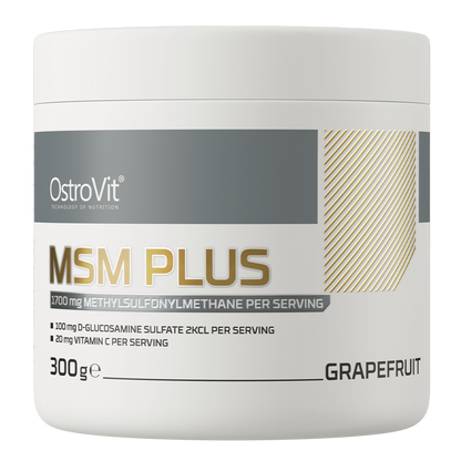 MSM Plus – 300 g, Grapefrugt, 150 portioner | OstroVit