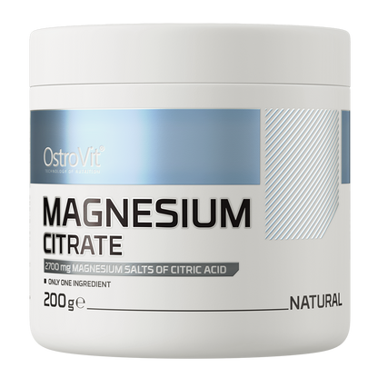 Magnesium Citrate – 200 g poeder, 378 mg Mg per portie | OstroVit