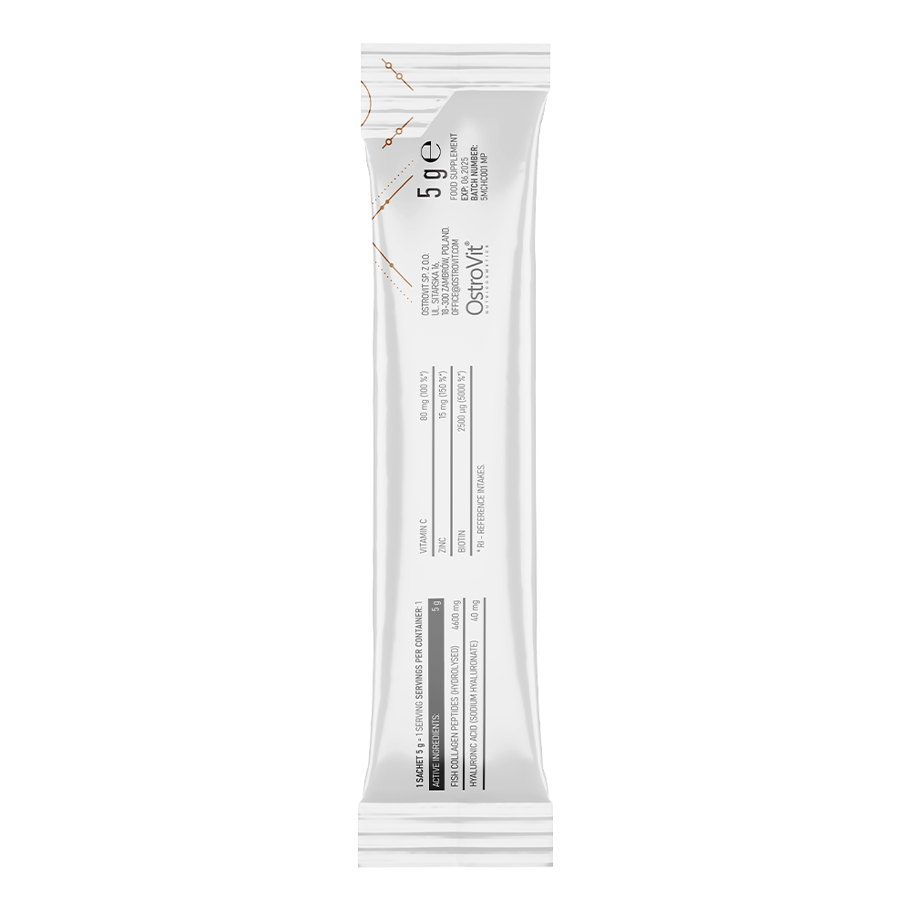 Marine Collagen + Hyaluron + Vit C – 30 sticks, Mango‑ananas | OstroVit