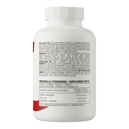 MgZB Ultra – 120 tabletten, Mg + Zn + B6 | OstroVit