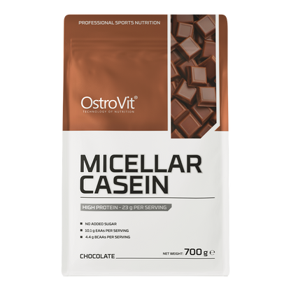 Micellar Casein Chocolade – 700 g, 23 g eiwit per portie | OstroVit