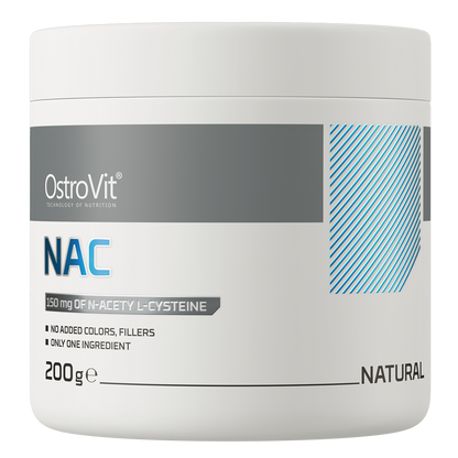 NAC – 200 g poeder, 100% N‑acetyl‑L‑cysteïne | OstroVit