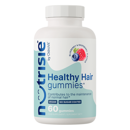 NUTRISIE® Healthy Hair Gummies – 60 vegan gummies, Biotine + Zink | OstroVit