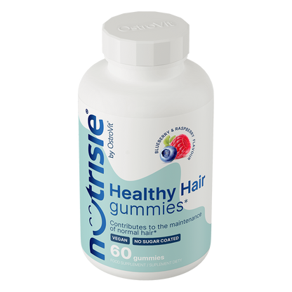 NUTRISIE® Healthy Hair Gummies – 60 vegan gummies, Biotine + Zink | OstroVit