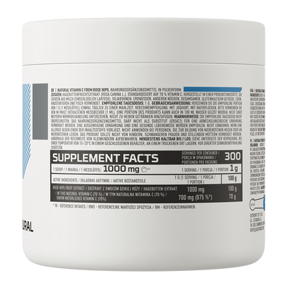Natural Vitamin C – 300 g poeder, 700 mg vit. C per portie | OstroVit