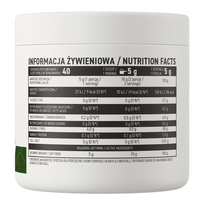 Haferfaser VEGE 200 g – hoher Ballaststoffgehalt (80 g/100 g) | OstroVit 