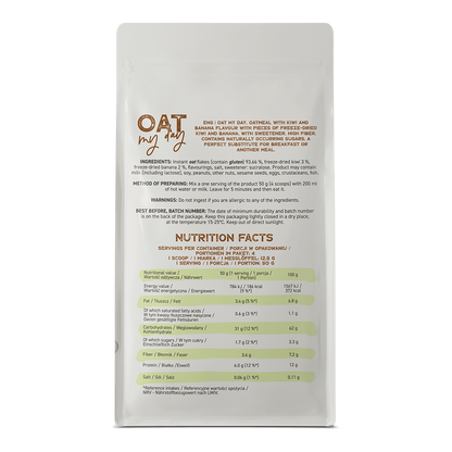 Oat My Day – 200 g - Kiwi & banaan, Rijk aan vezels | OstroVit