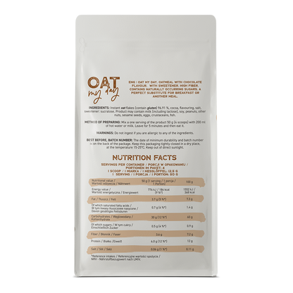 Oat My Day – 200 g - Chocolade, Rijk aan vezels | OstroVit