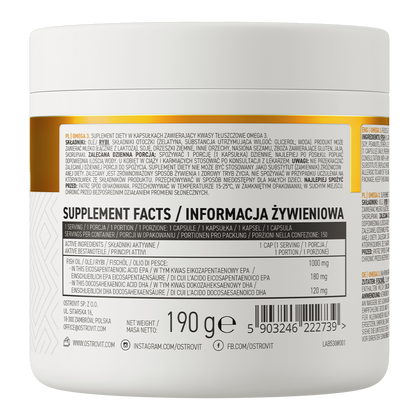Omega‑3 – 150 softgels, 1000 mg visolie, 180 mg EPA + 120 mg DHA | OstroVit