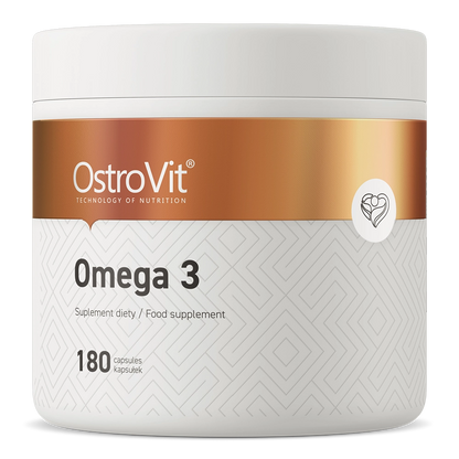 Omega 3 – 180 Weichkapseln, 1000 mg Fischöl, 300 mg EPA+DHA | OstroVit