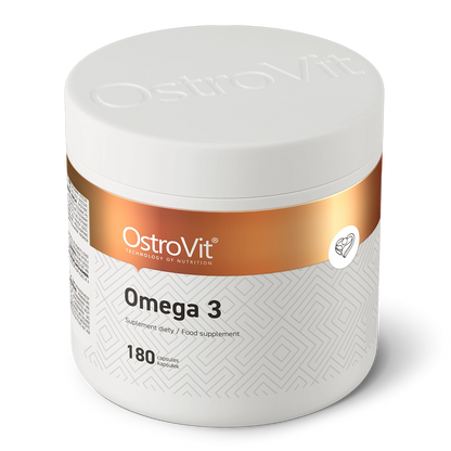 Omega 3 – 180 Weichkapseln, 1000 mg Fischöl, 300 mg EPA+DHA | OstroVit