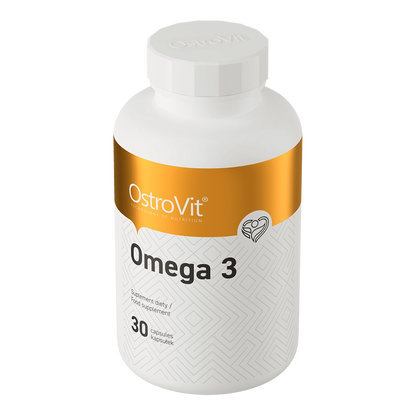 Omega 3 – 30 Weichkapseln – 1000 mg Fischöl, 300 mg EPA+DHA | OstroVit