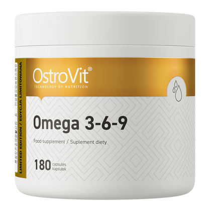 Omega 3‑6‑9 – 180 softgels, Met vitamine E | OstroVit