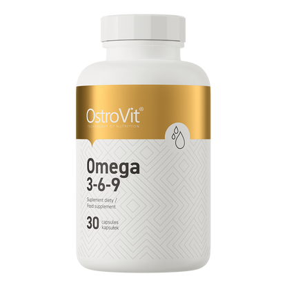 Omega 3-6-9 – 30 Weichkapseln, mit Vitamin E | OstroVit