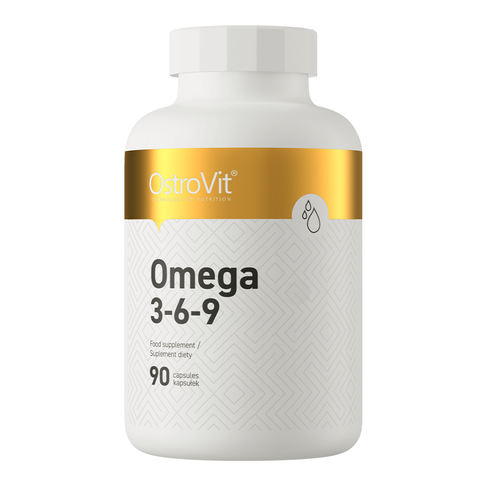 Omega 3‑6‑9 – 90 softgels, EPA & DHA + ALA/LA + Vitamine E | OstroVit