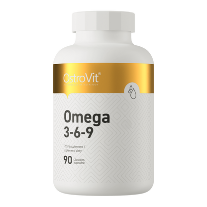 Omega 3‑6‑9 – 90 softgels, EPA & DHA + ALA/LA + Vitamine E | OstroVit