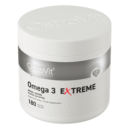 Omega‑3 Extreme – 180 softgels, 1000 mg visolie (EPA 500 mg, DHA 250 mg) | OstroVit