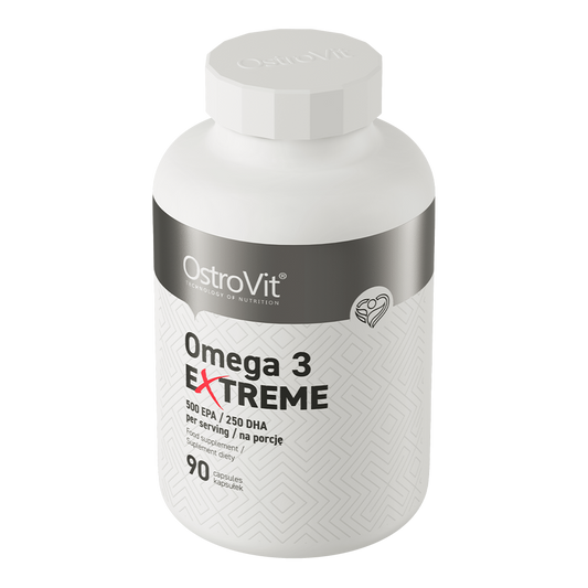 Omega‑3 Extreme – 90 softgels, 1000 mg visolie (EPA 500 mg, DHA 250 mg) | OstroVit