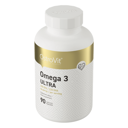Omega 3 Ultra – 90 softgels, 330 mg EPA + 220 mg DHA | OstroVit