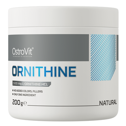 Ornithin | L-Ornithin | Pulver | 200 g | 133 portioner | Supreme Pure Natural | OstroVit