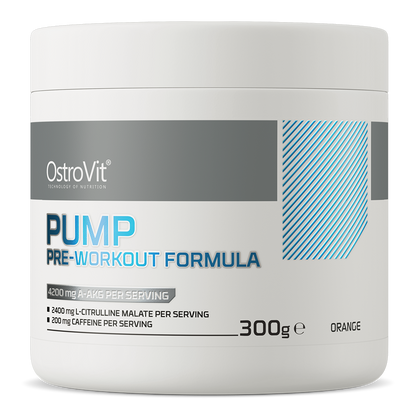 PUMP Pre-Workout Formule | 300 g | Sinaasappel 🍊 | OstroVit
