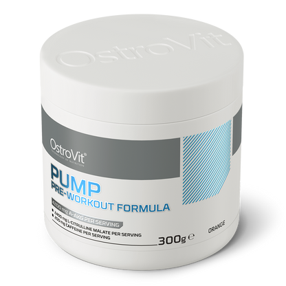 PUMP Pre-Workout Formule | 300 g | Sinaasappel 🍊 | OstroVit