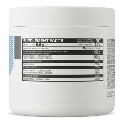 PUMP Pre-Workout Formule | 300 g | Sinaasappel 🍊 | OstroVit