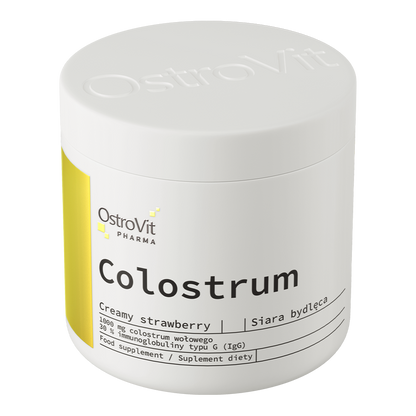 Colostrum 100 g – Romige Aardbei, 30% IgG, 100 porties | OstroVit Pharma