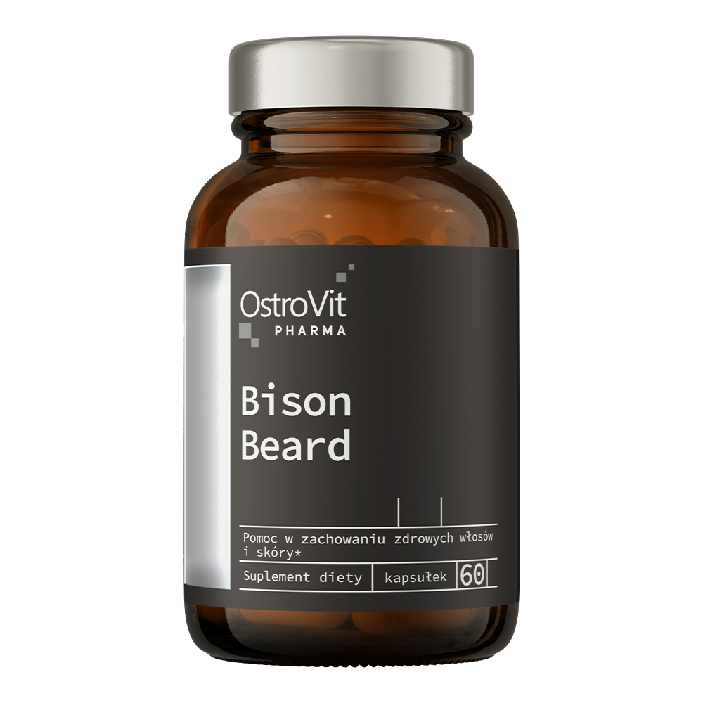 Bison Beard – 60 vegan capsules, Biotine + Zink | OstroVit Pharma