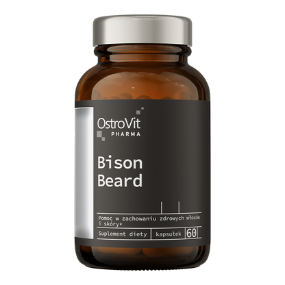 Bison Beard – 60 vegan capsules, Biotine + Zink | OstroVit Pharma