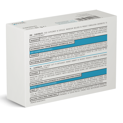 Electrolytes – 60 vegan capsules, K, Ca, Mg & Na | OstroVit Pharma