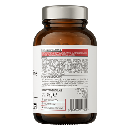 Homocysteine Level Aid – 60 vegan capsules, 7‑in‑1 | OstroVit Pharma