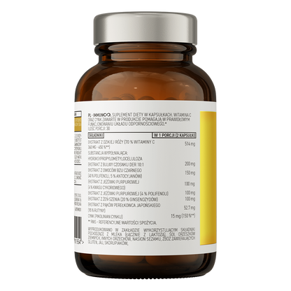 Immun∞ – 60 vegan capsules, Vitamine C, zink + extracten | OstroVit Pharma