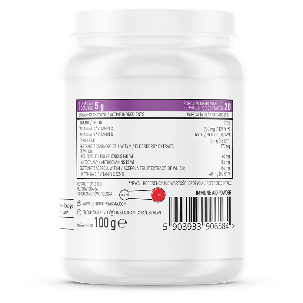 Immune Aid | 100g | Poeder | OstroVit Pharma