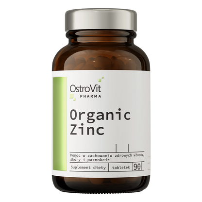 Organic Zinc – 90 vegan tabletten, 15 mg zink (picolinaat) | OstroVit Pharma