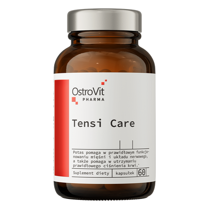 Tensi Care – 60 vegan capsules, L‑arginine + kalium, C/E/A, folaat, chroom | OstroVit Pharma