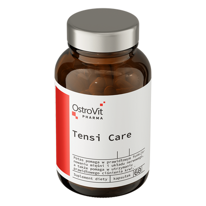 Tensi Care – 60 vegan capsules, L‑arginine + kalium, C/E/A, folaat, chroom | OstroVit Pharma