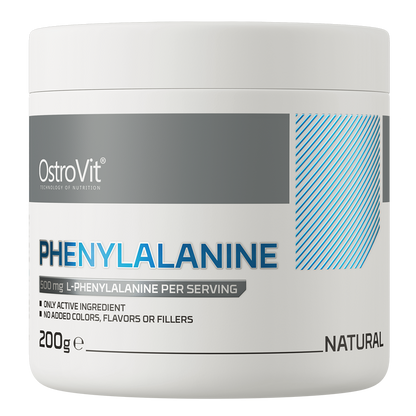 Phenylalanine 200 g – 100% L‑fenylalanine poeder, 400 porties | OstroVit