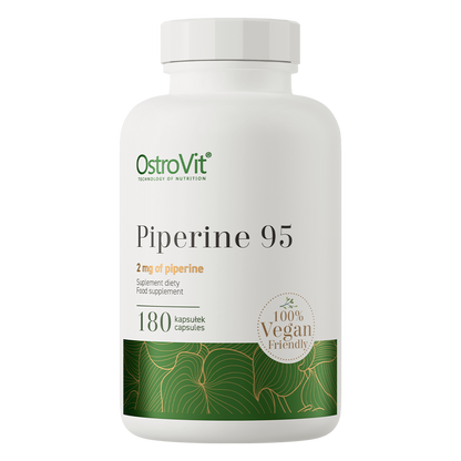 Piperin 95 VEGE – 180 vegane Kapseln, 95 % Piperin (2 mg pro Kapsel) | OstroVit