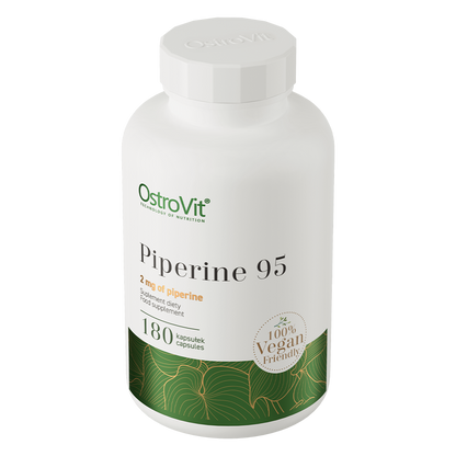 Piperin 95 VEGE – 180 vegane Kapseln, 95 % Piperin (2 mg pro Kapsel) | OstroVit